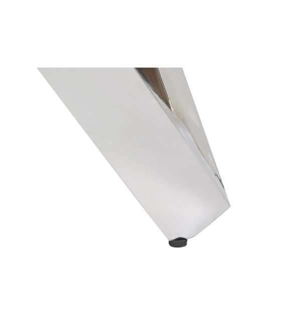 MESA DE CENTRO CRUCERO METAL Y CRISTAL 