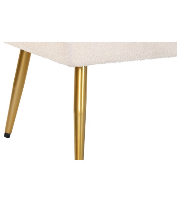 BANCO PIE DE CAMA PARTI TEXIL Y METAL