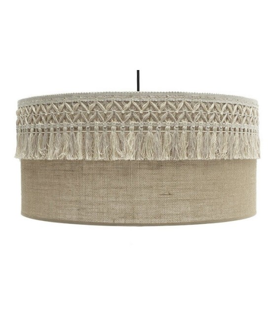 LÁMPARA DE TECHO KATERINA 60 Ø METAL ORO Y TEXTIL 