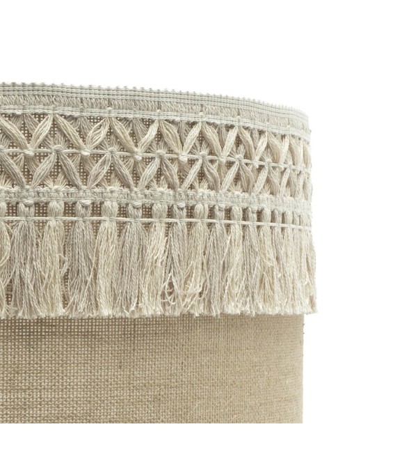 LÁMPARA DE TECHO KATERINA 60 Ø METAL ORO Y TEXTIL 