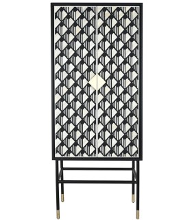 ARMARIO ALACENA HUERSO ALTO MADERA MDF METAL Y HUESO 