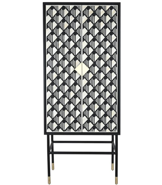 ARMARIO ALACENA HUERSO ALTO MADERA MDF METAL Y HUESO 