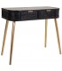 CONSOLA NAO NEGRO MADERA Y METAL