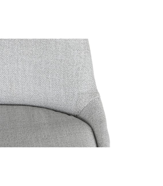 SILLA RUTRIER MADERA Y TEXTIL GRIS MDMHOGAR