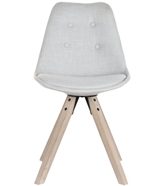 SILLA RUTRIER MADERA Y TEXTIL GRIS MDMHOGAR