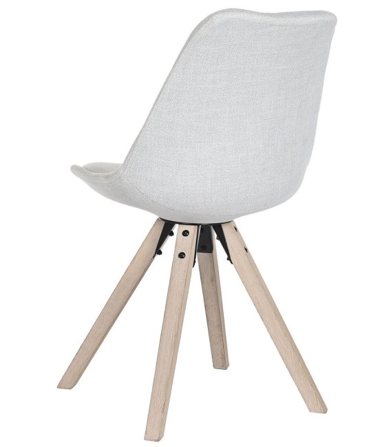 SILLA RUTRIER MADERA Y TEXTIL GRIS MDMHOGAR