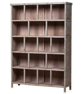 LIBRERÍA ZULEMA MADERA GRIS 