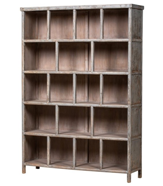 LIBRERÍA ZULEMA MADERA GRIS 