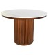 MESA DE COMEDOR TEON 110 Ø MADERA Y MÁRMOL 