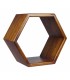 ESTANTE HEXAGONAL ARTIC 40 MADERA 