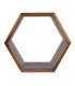 ESTANTE HEXAGONAL ARTIC 40 MADERA 