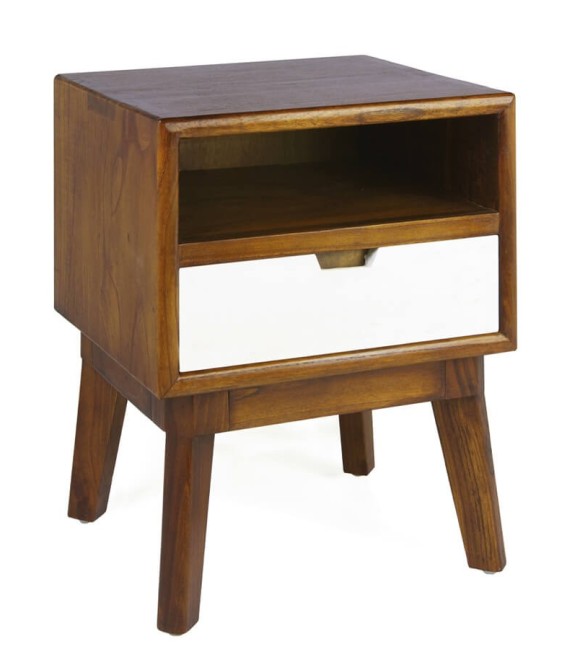 MESITA DE NOCHE ARTIC 45 X 40 MADERA 