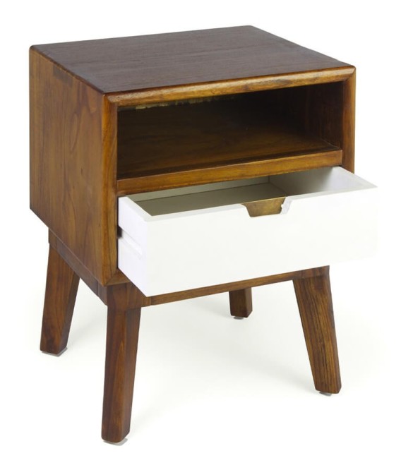 MESITA DE NOCHE ARTIC 45 X 40 MADERA 