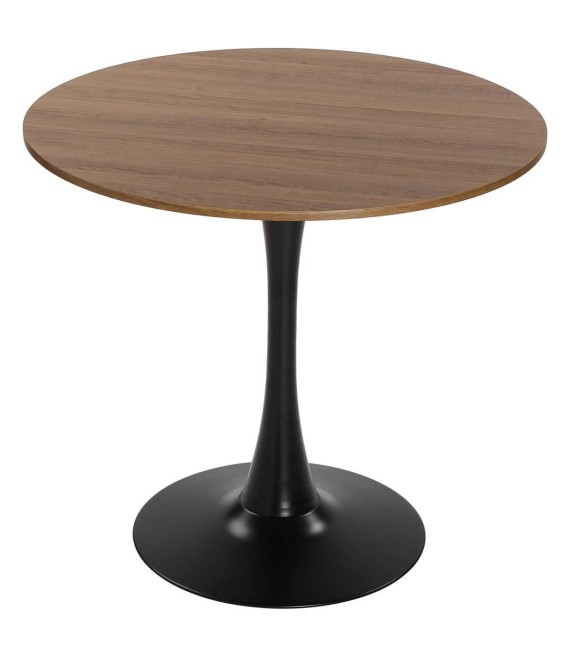 MESA DE COMEDOR AIL 80 Ø METAL Y MDF 