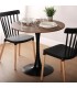 MESA DE COMEDOR AIL 80 Ø METAL Y MDF 