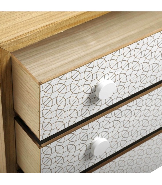 CÓMODA BARLA 80 X 40 MADERA Y METAL 