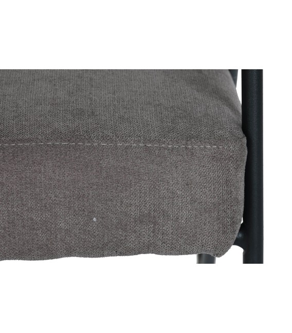 SILLÓN KELVIN 66 X 70 METAL Y TEXTIL GRIS 