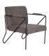 SILLÓN KELVIN 66 X 70 METAL Y TEXTIL GRIS 