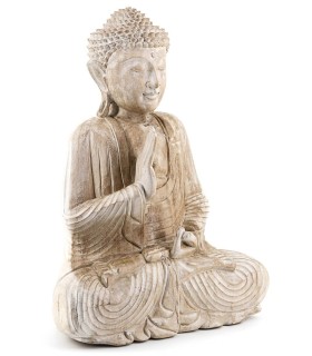 FIGURA BUDA 50 X 20 MADERA NATURAL MDMHOGAR