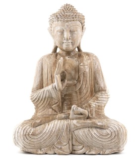 FIGURA BUDA 50 X 20 MADERA NATURAL MDMHOGAR