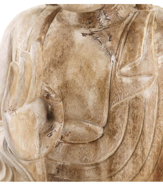 FIGURA BUDA 50 X 20 MADERA NATURAL MDMHOGAR