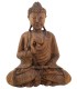 FIGURA BUDA 50 X 20 MADERA OSCURA 