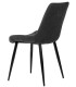 SILLA MILA 51 X 62 METAL Y TEXTIL GRIS OSCURO 