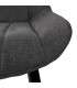 SILLA MILA 51 X 62 METAL Y TEXTIL GRIS OSCURO 