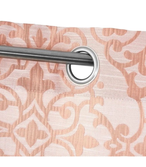CORTINA RIAZA140 X 260 JAQUARD ROSA