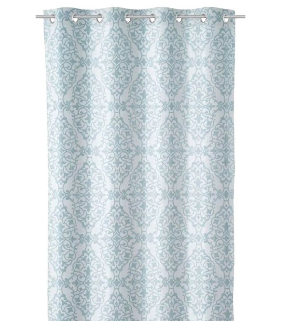 CORTINA RIAZA140 X 260 JAQUARD AZUL MDMHOGAR
