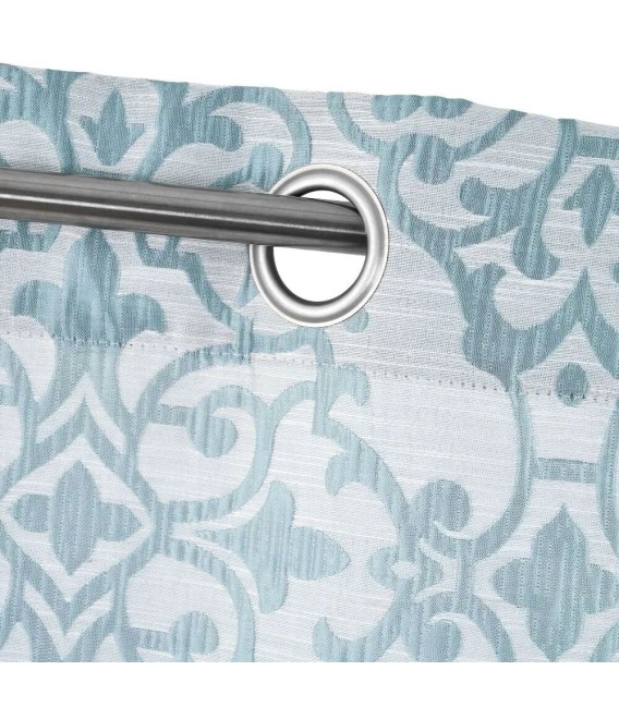 CORTINA RIAZA140 X 260 JAQUARD AZUL MDMHOGAR