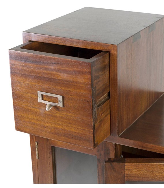 MUEBLE ESCALERA I FLAMINGO 100 X 32 CAOBA MDMHOGAR