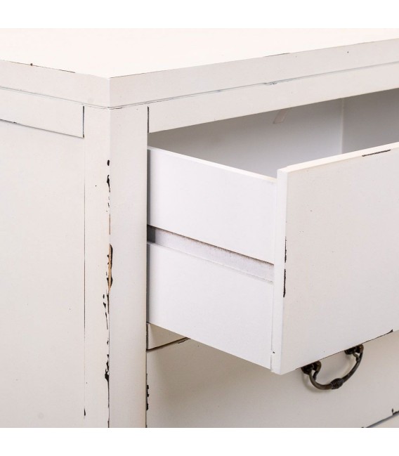 APARADOR NOVIL 106 X 36 MADERA BLANCO RATAN 