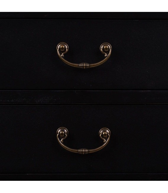 ARMARIO NOVIL 70 X 40 MADERA NEGRO RATAN