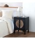 MESITA DE NOCHE NOVIL 50 X 36 MADERA NEGRO RATAN MDMHOGAR