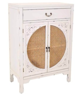 TAQUILLON NOVIL 70 X 36 MADERA BLANCO RATAN 