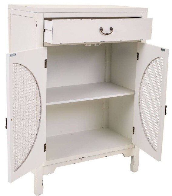 TAQUILLON NOVIL 70 X 36 MADERA BLANCO RATAN 