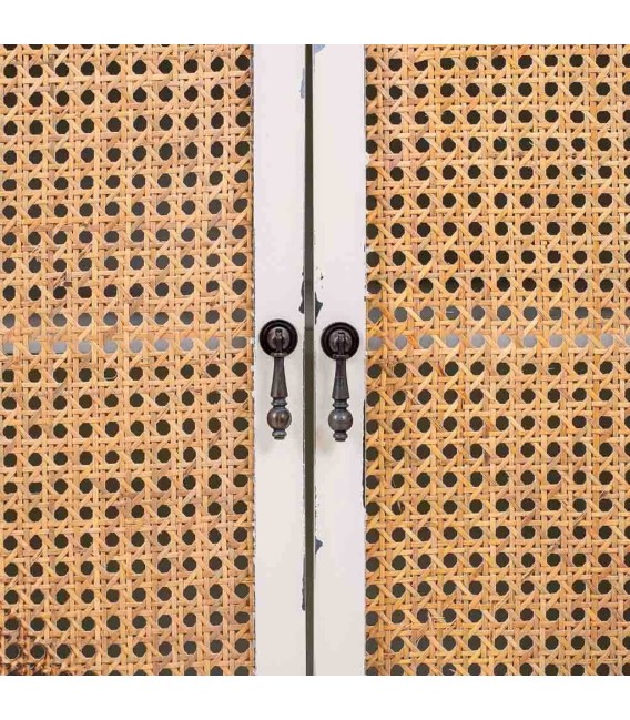 TAQUILLON NOVIL 70 X 36 MADERA BLANCO RATAN 