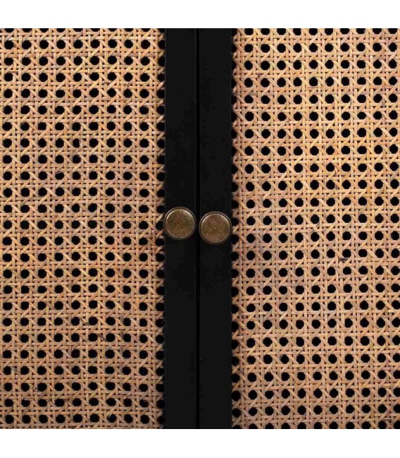 TAQUILLON NOVIL 70 X 36 MADERA NEGRO RATAN MDMHOGAR