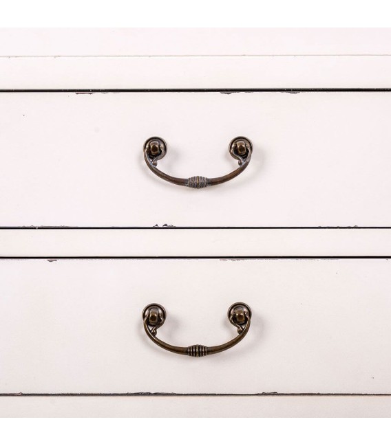 ARMARIO NOVIL 70 X 40 MADERA BLANCO RATAN MDMHOGAR