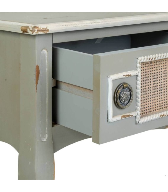 CONSOLA ATENEA 90 X 33 MADERA Y RATÁN 