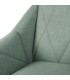 SILLÓN MAENLI 66 X 71 METAL NEGRO TEXTIL VERDE