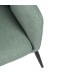 SILLÓN MAENLI 66 X 71 METAL NEGRO TEXTIL VERDE