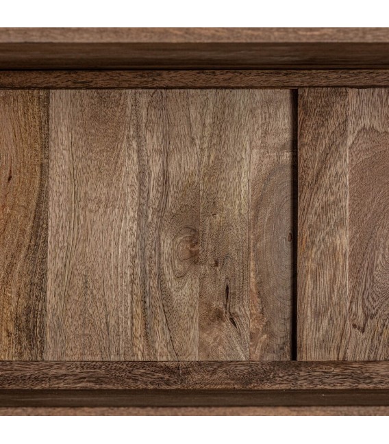 VITRINA PERLAS 135 X 40 MADERA MANGO NATURAL NEGRO 