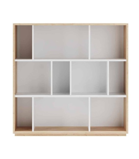 LIBRERIA SUNAR 119 X 32 MELAMINA ROBLE BLANCO