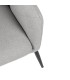 SILLÓN MAENLI 66 X 71 METAL NEGRO TEXTIL GRIS CLARO