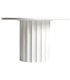 MESA DE COMEDOR 120 Ø ZELEY CEMENTO BLANCO