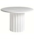 MESA DE COMEDOR 120 Ø ZELEY CEMENTO BLANCO