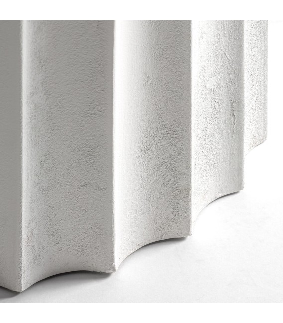 MESA DE COMEDOR 120 Ø ZELEY CEMENTO BLANCO