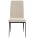SILLA 45 X 58 NAPOLEON METAL NEGRO TELA BEIGE